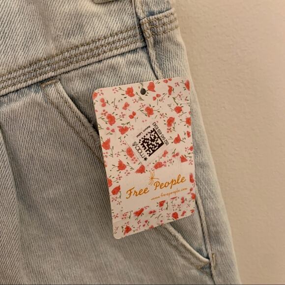 Free People Sidecar Frayed Denim Mini Skirt NWT 30 - Picture 4 of 10